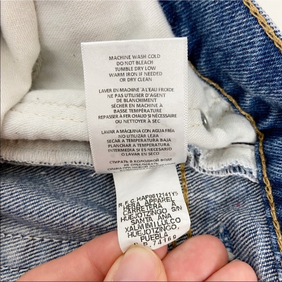 NWOT RE/DONE 70s Straight Leg High Rise Jeans - Picture 8 of 12